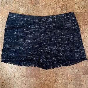 LOFT black and white shorts